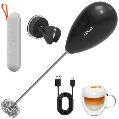 کیفیت  Suction Cup Wall Mount Electric Milk Frother Uses Safe Lithium Battery کارخانه